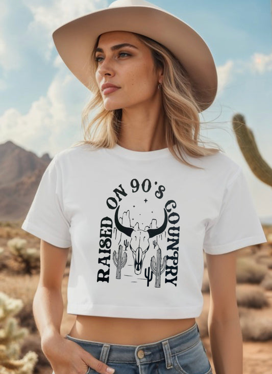 Raised on 90’s country screen print transfer