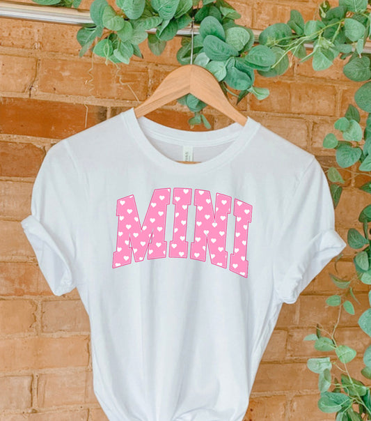 Mini hearts sublimation shirt transfer