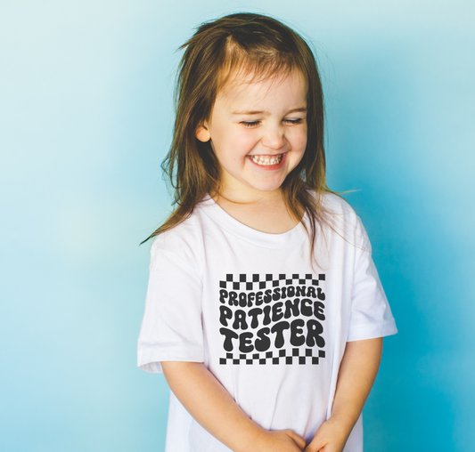 Patience tester sublimation shirt transfer