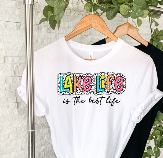 Lake life neon sublimation shirt transfer