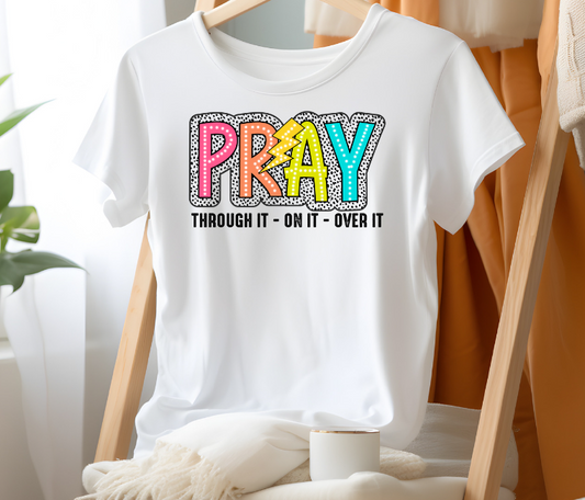 Pray neon sublimation shirt transfer