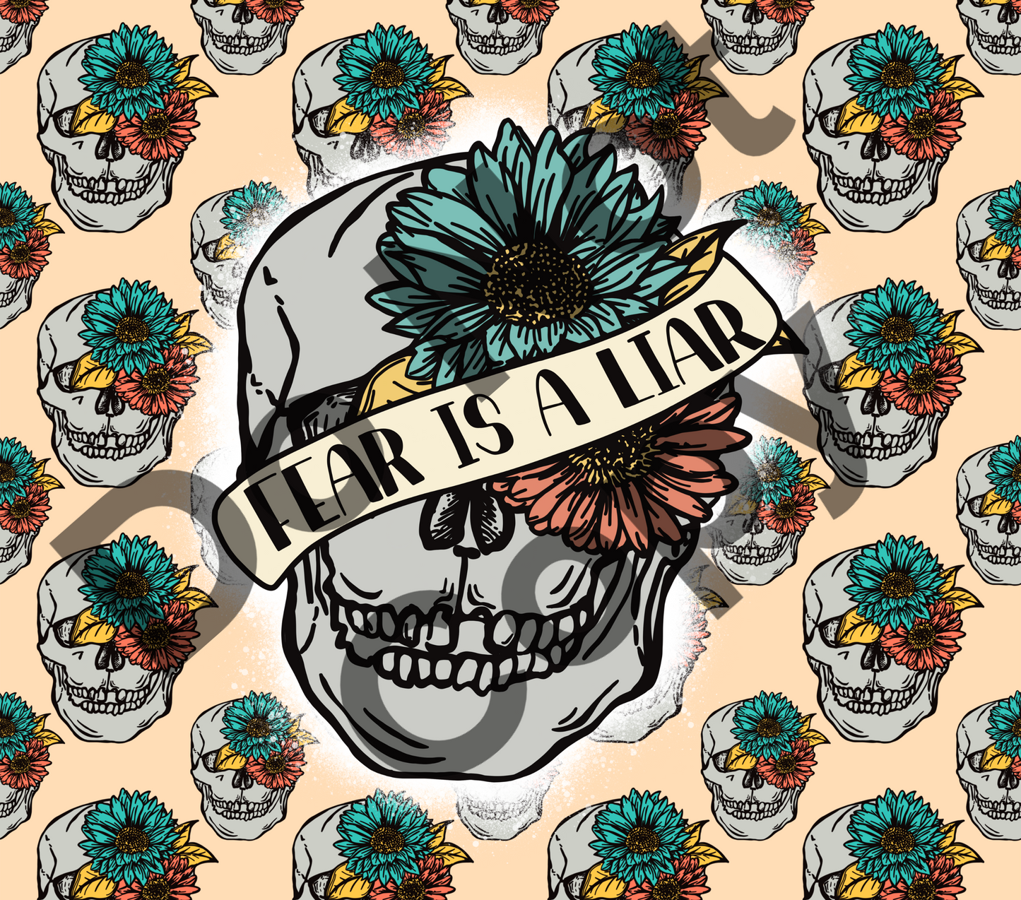 Fear is a liar tumbler transfer