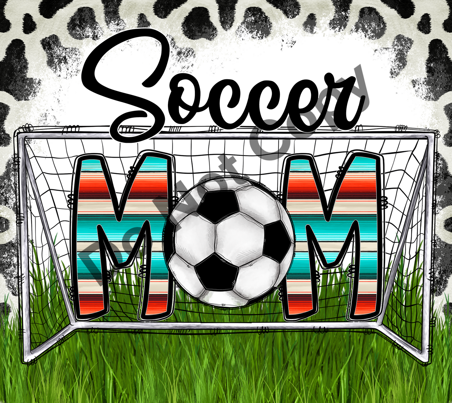 Soccer mom goal tumbler transfer