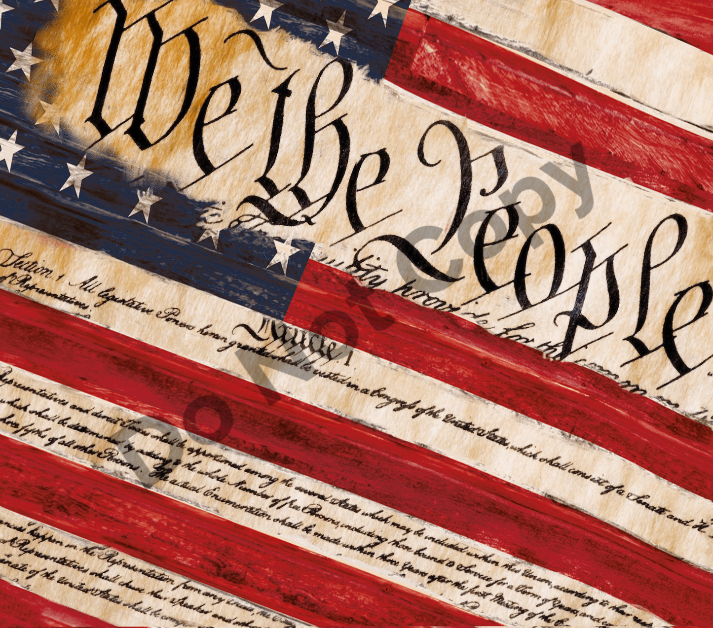 We the people flag tumbler transfer