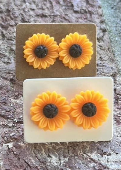 Sunflower earrings