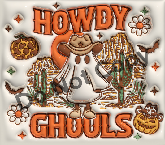 Howdy ghouls tumbler transfer