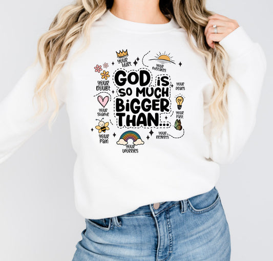 God is so much bigger than sublimation shirt transfer