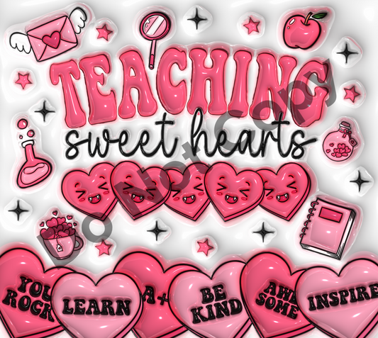 Teaching sweethearts tumbler transfer