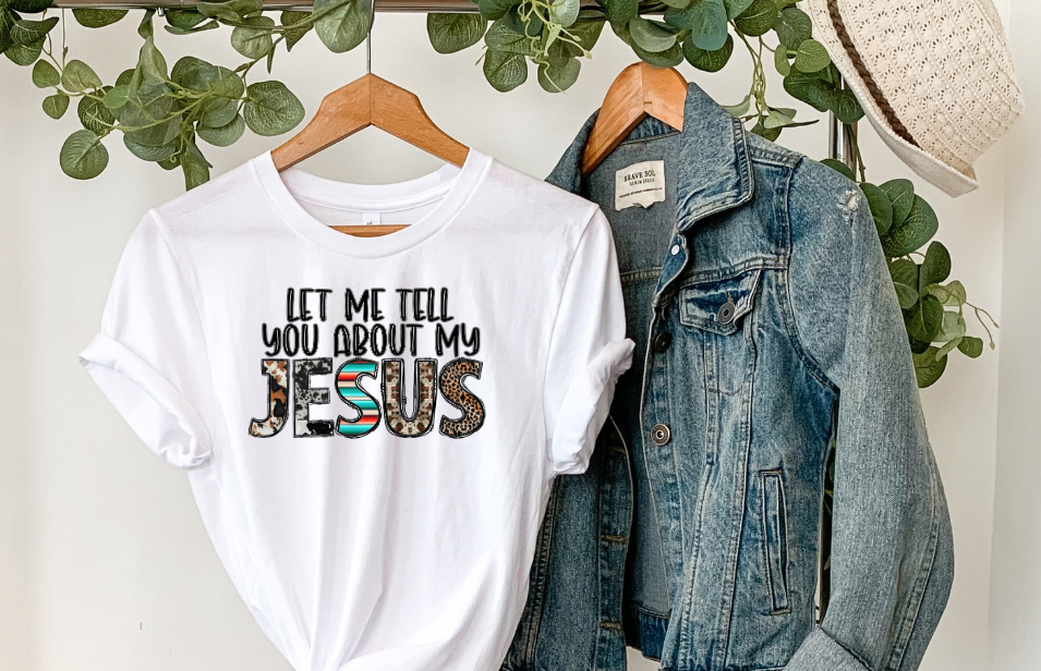 Let me tell you about my Jesus sublimation shirt transfer