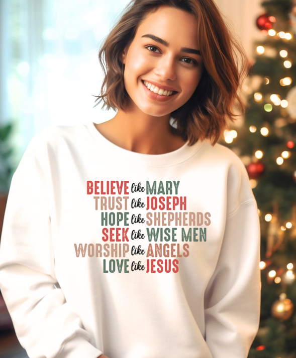 Love like Jesus sublimation shirt transfer