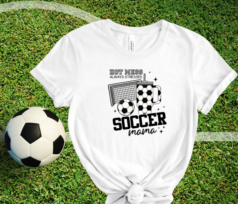 Soccer mama sublimation shirt transfer