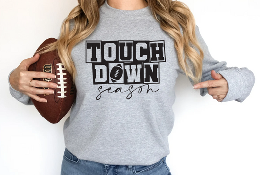 Touchdown season blocks sublimation shirt transfer