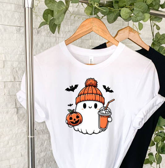 Ghost orange hat sublimation shirt transfer