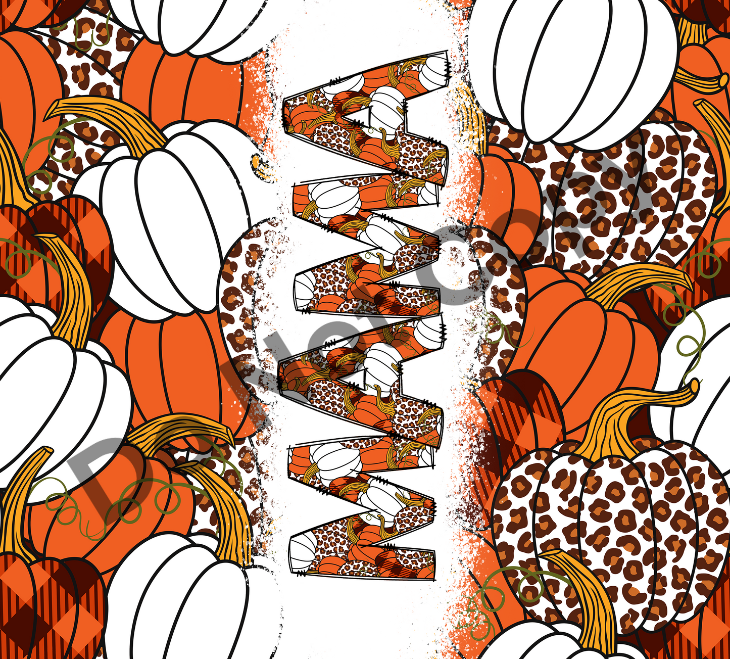 Mama pumpkins tumbler transfer