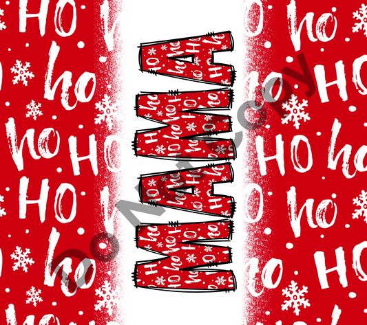 Mama Christmas tumbler transfer