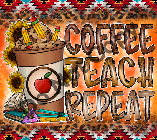 Coffee teach repeat tumbler transfer