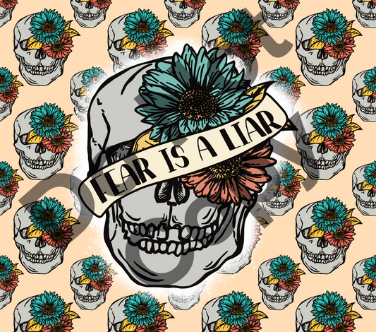 Fear is a liar tumbler transfer
