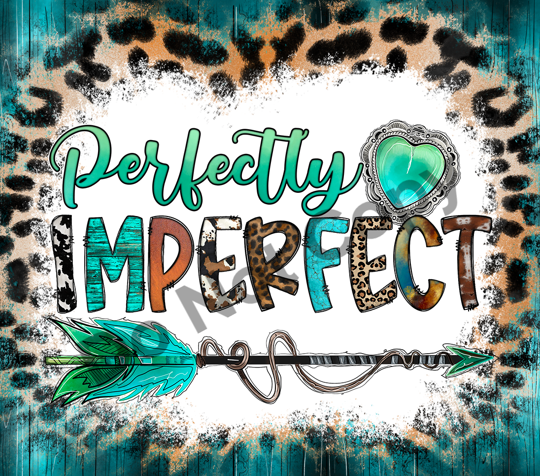 Perfectly imperfect arrow tumbler transfer