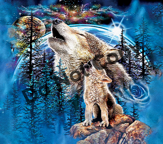 Wolves blue tumbler transfer