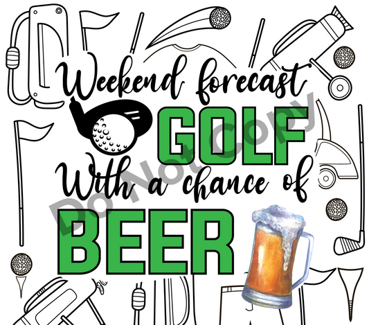 Weekend forecast golf tumbler transfer