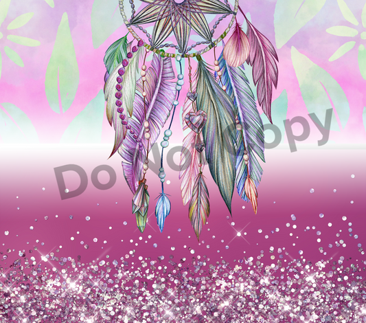Dream catcher tumbler transfer