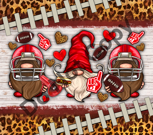Football gnomes tumbler transfer