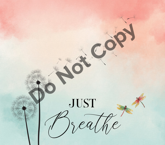 Just breathe tumbler transfer