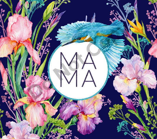 Mama hummingbird tumbler transfer