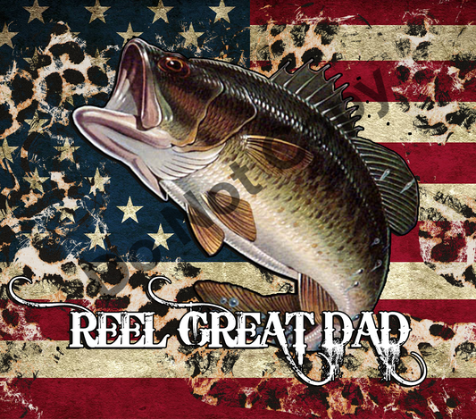 Reel great dad tumbler transfer