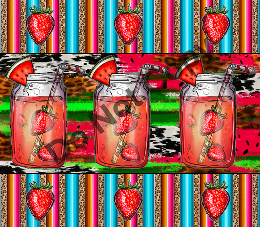 Watermelon jars tumbler transfer