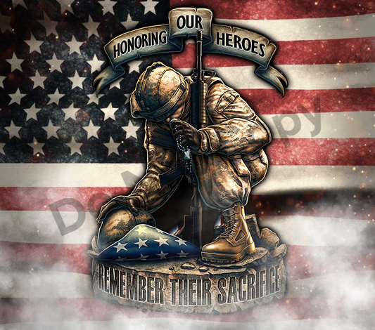 Honoring our heroes tumbler transfer