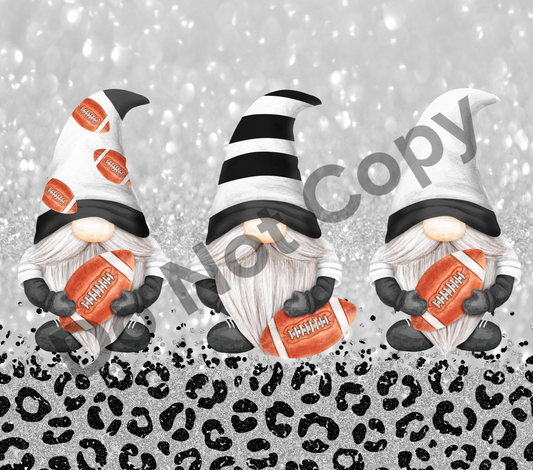 Football gnomes grey tumbler transfer