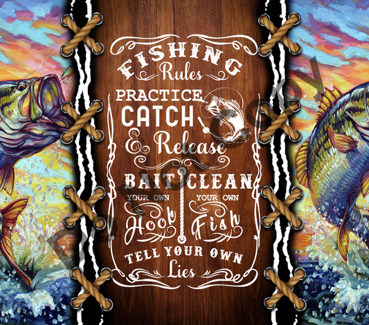Fishing rules vibrant tumbler transfer